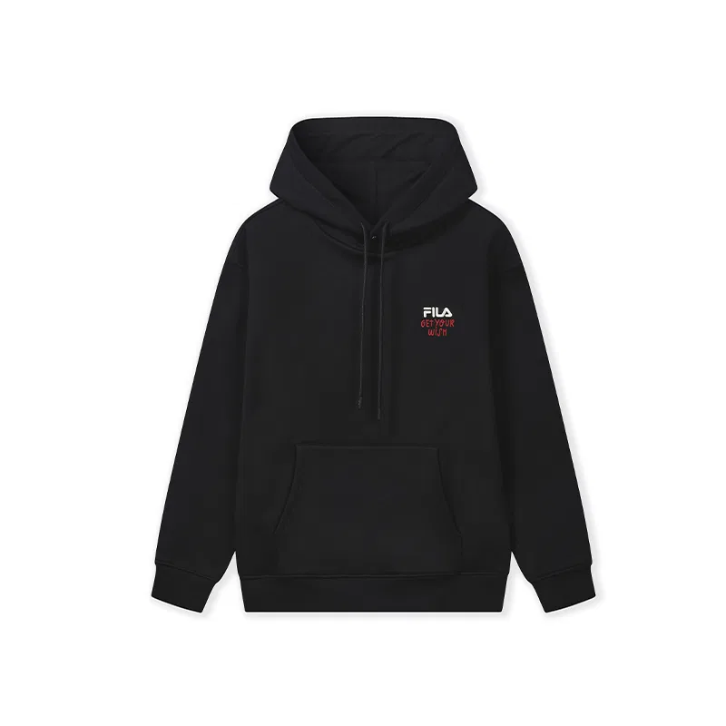 Детский худи с капюшоном и принтом Dream Come True Window Lattice FILA, Jet Black