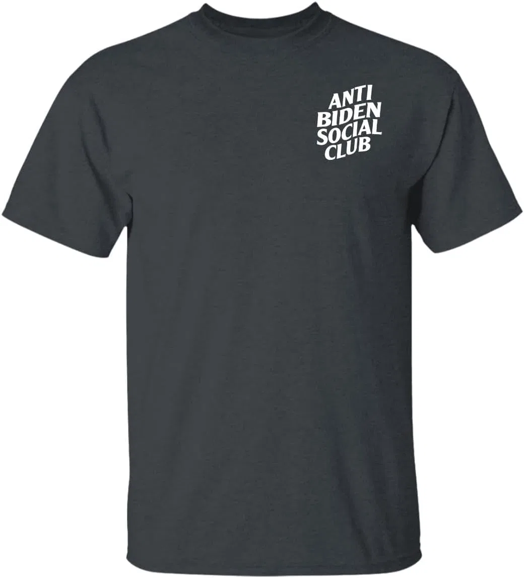 Мужская футболка Regular Fit Anti Biden Social Club Merica, Maroon — фото 3