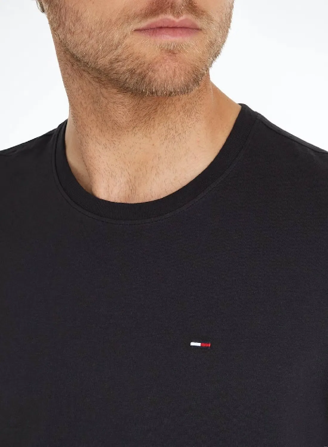 Футболка с коротким рукавом Extra slim Tommy Hilfiger, черный — фото 4