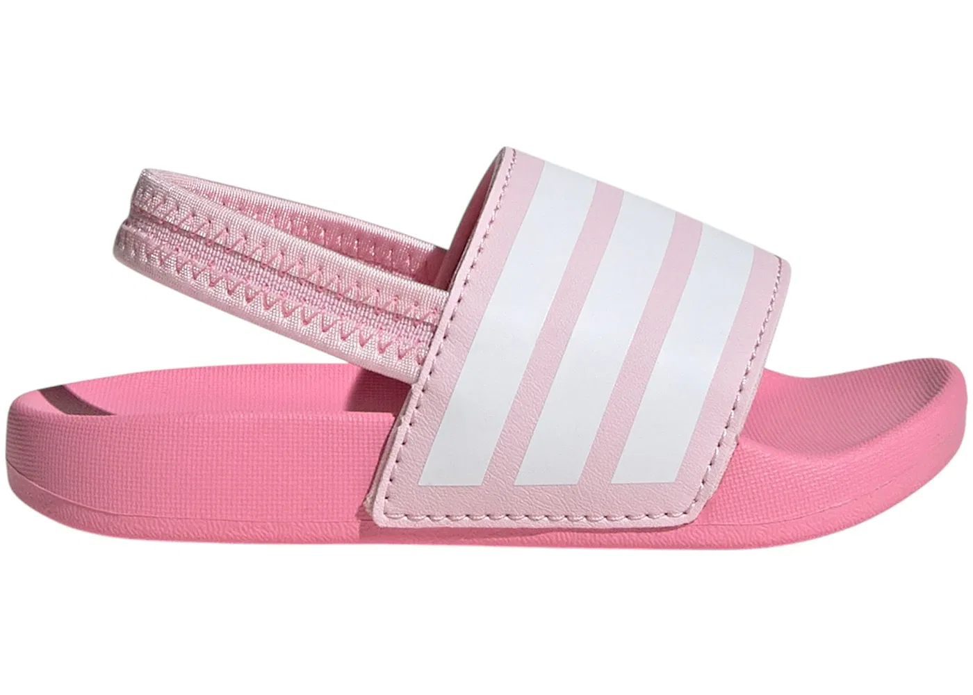 Детские шлепанцы с ремешком Adilette Estrap Adidas, Clear Pink/Cloud White/Bliss Pink
