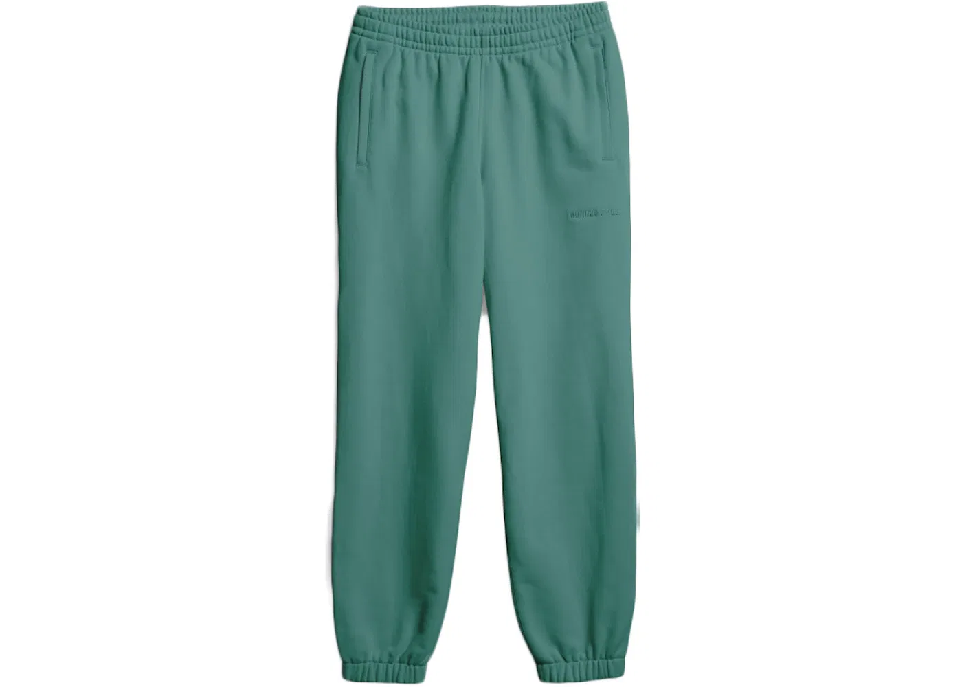 Унисекс спортивные штаны с принтом Pharrell Williams Basics Adidas, True Green