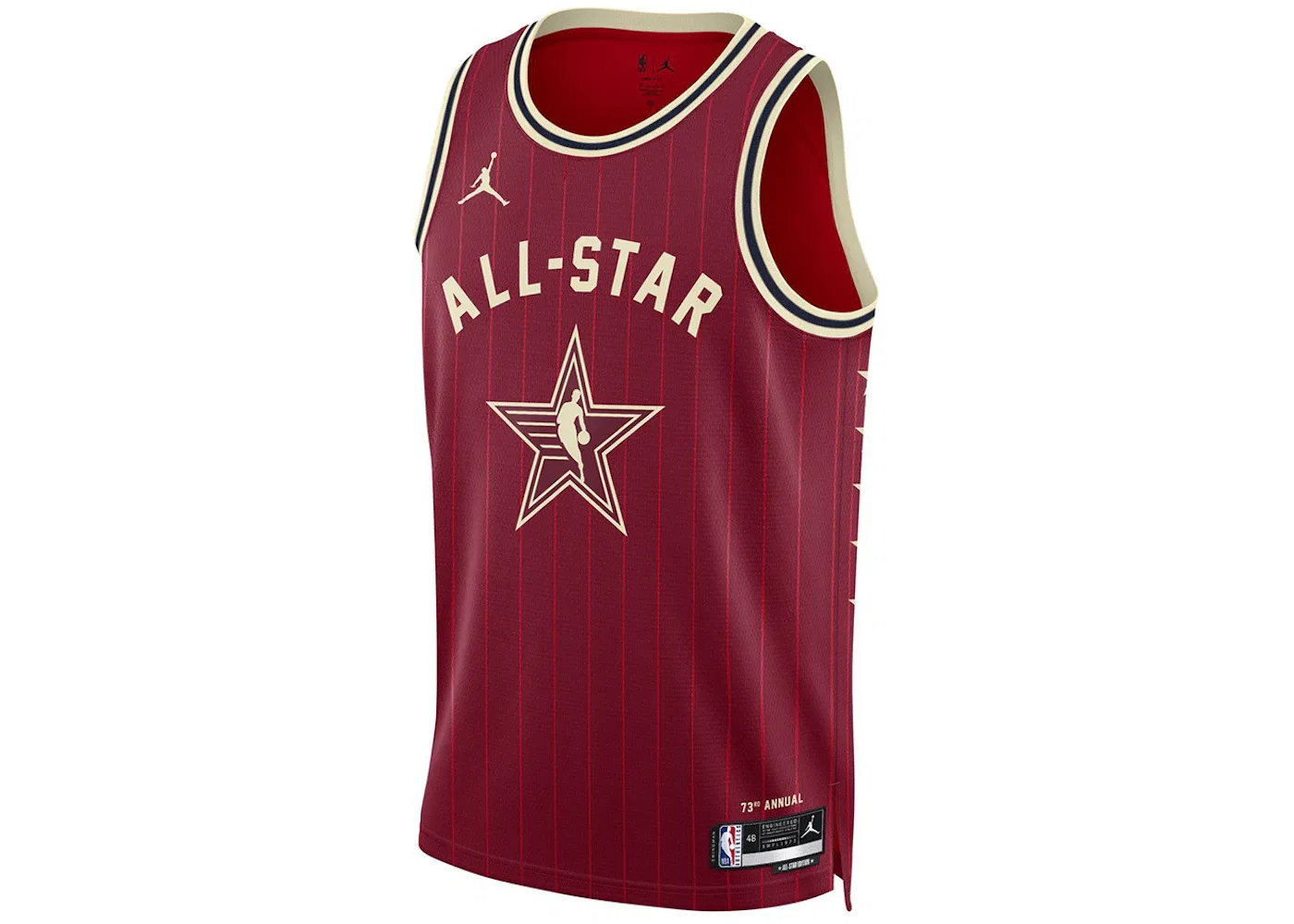 Мужская джерси с длинным рукавом Kevin Durant All Star Jordan, Red