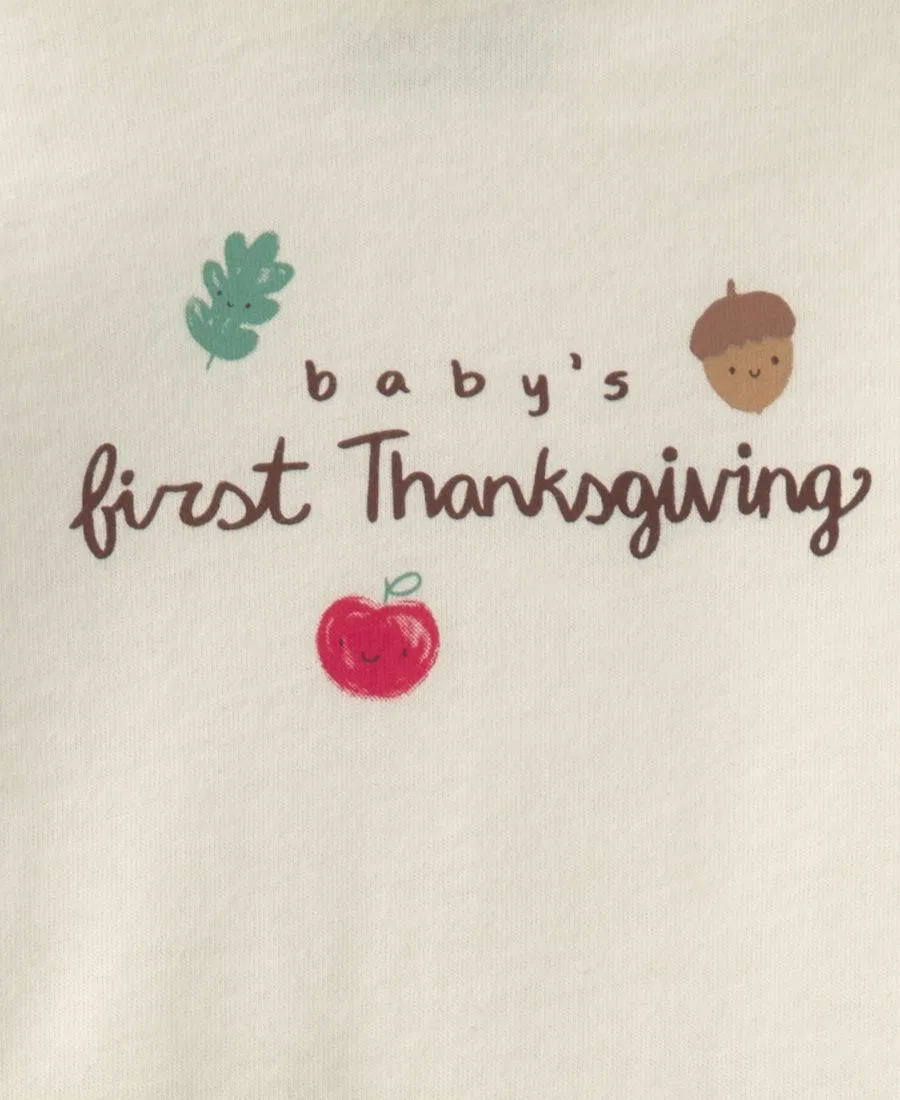 Комплект боди и штанов для малышей Baby's First Thanksgiving Carter's, Brown/Cream — фото 2