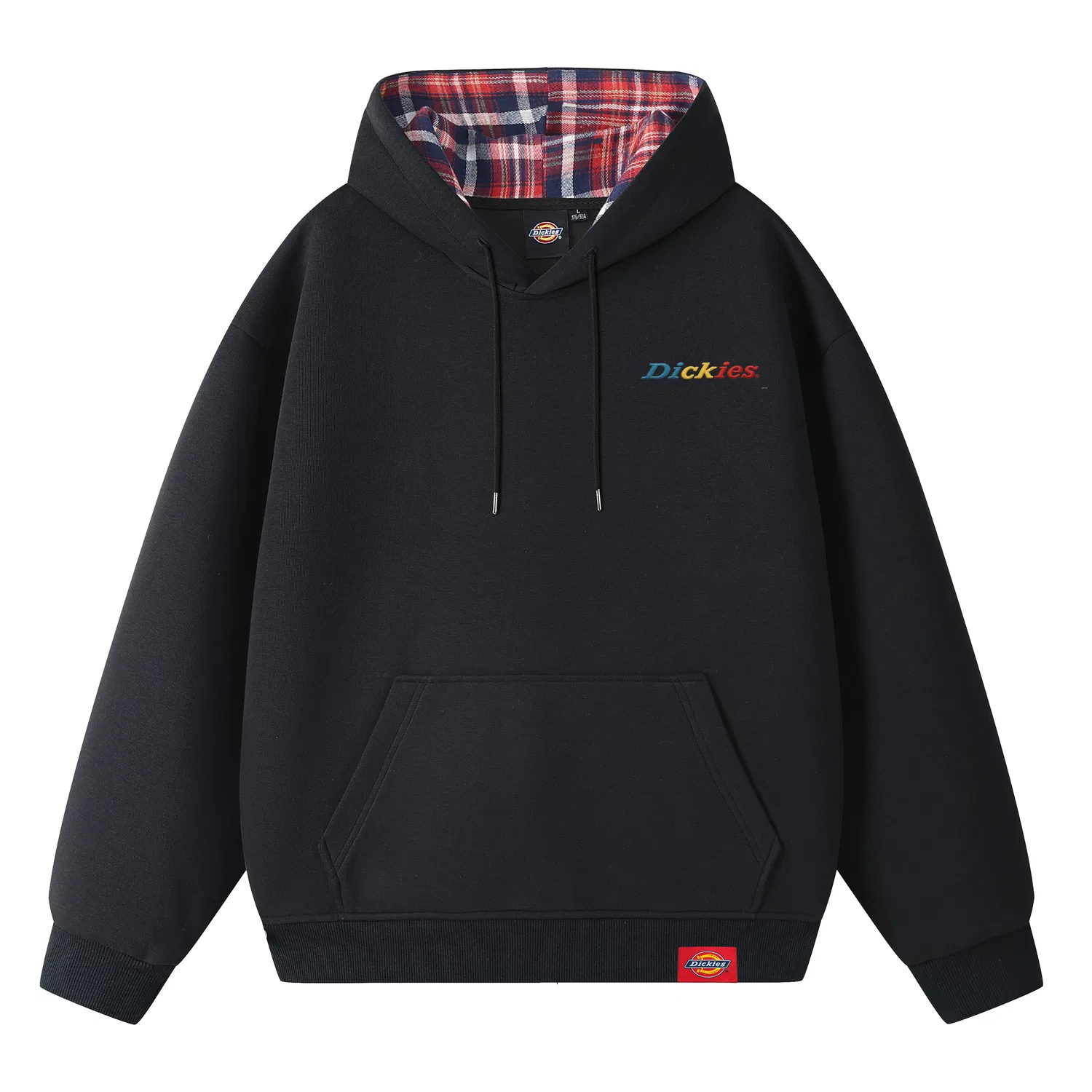 Детский свитшот с капюшоном Heather Gray/Blue Plaid[Embroidered] Dickies, Heather Gray/Blue Plaid — фото 4