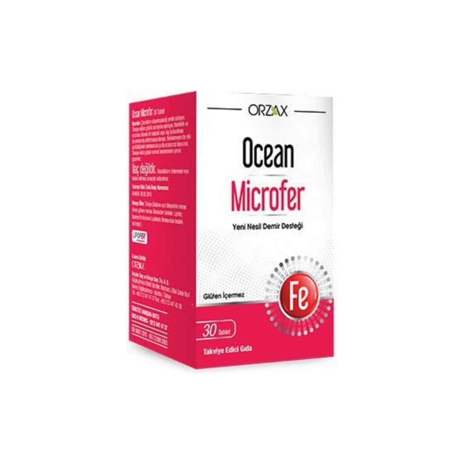 

Добавка Orzax Ocean Microfer, 30 таблеток