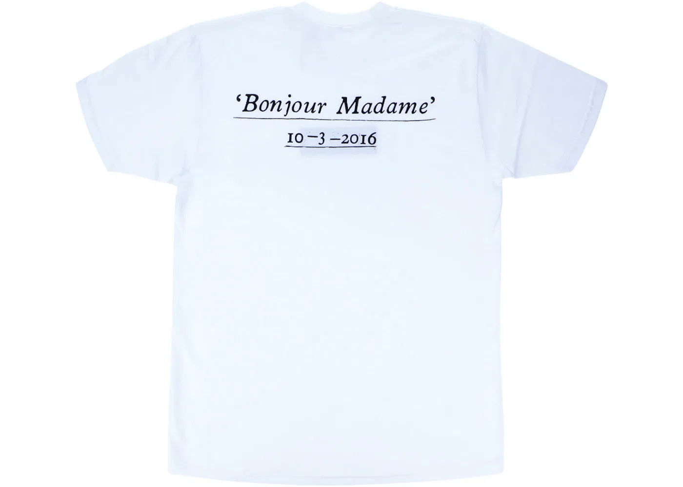 Мужская футболка с принтом Supreme Paris Box Logo, White — фото 2
