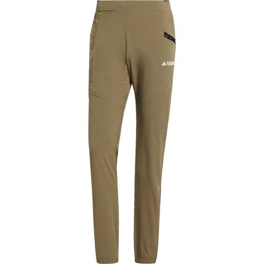 Термоштаны для бега adidas Terrex Xperior Light Pants, Зеленый — фото 3