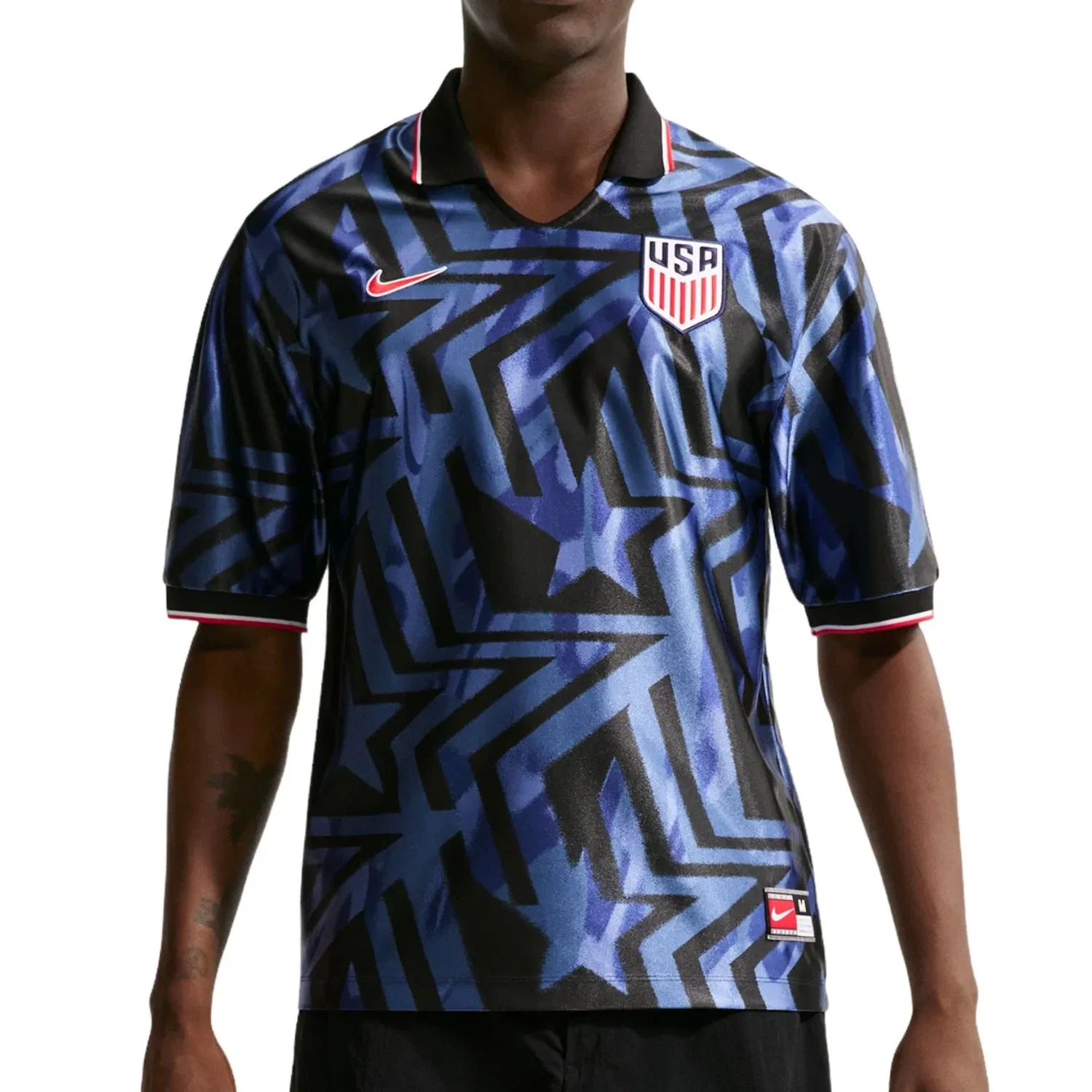 Мужская футболка Dri-FIT с принтом Nike USMNT Energy, темно-синий — фото 2