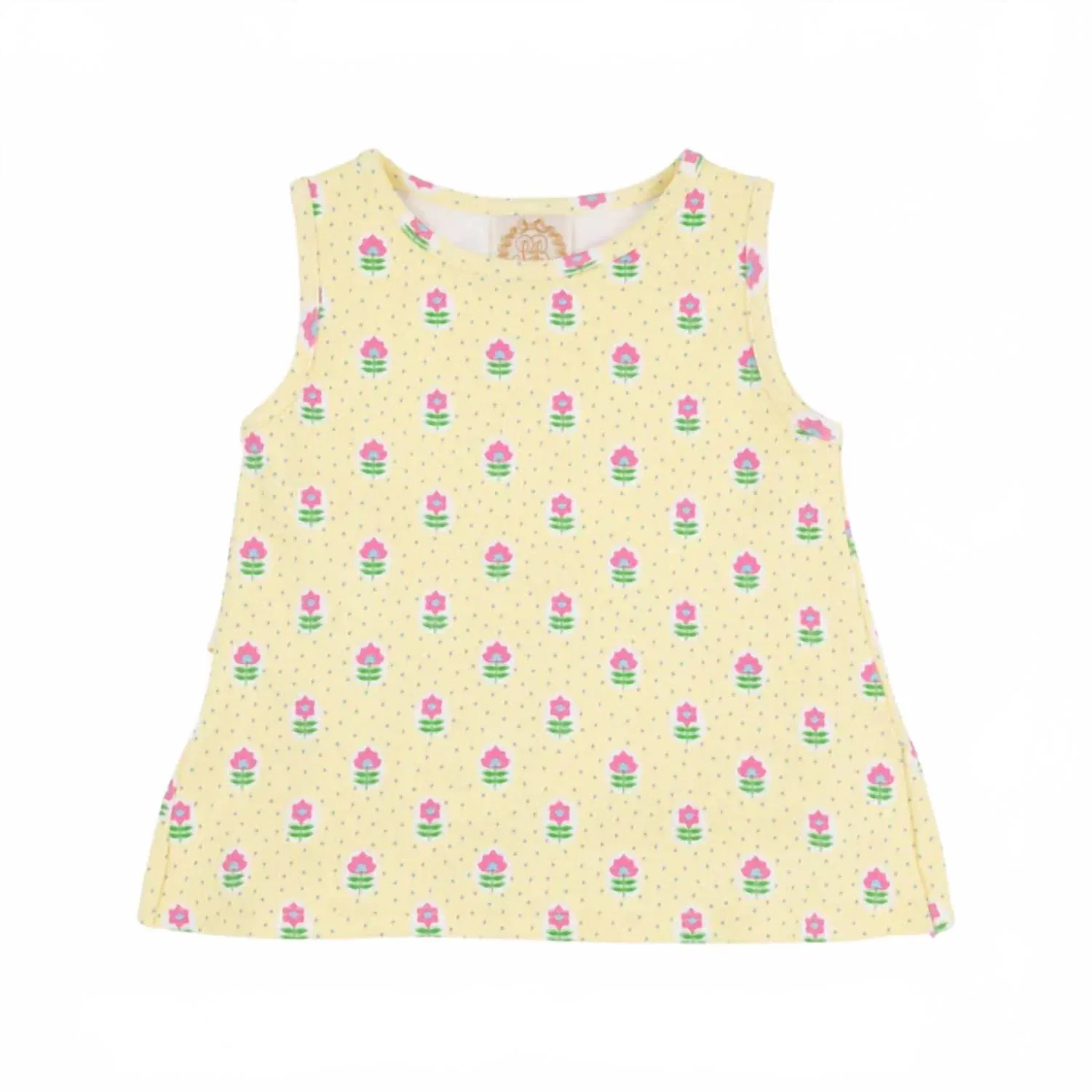 Детская футболка для девочек с асимметричной оборкой Love You Back Top The Beaufort Bonnet Company, Fairway Floral — фото 2