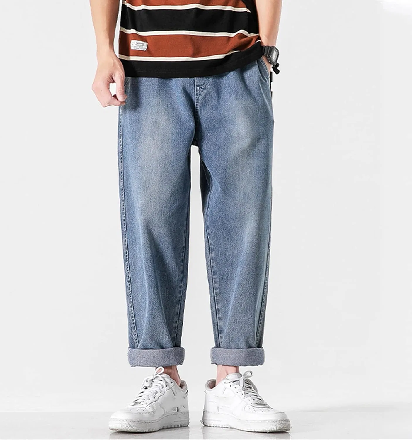 Джинсы Regular Fit Flex для мужчин, Generic, XL, Blue 2 — фото 2