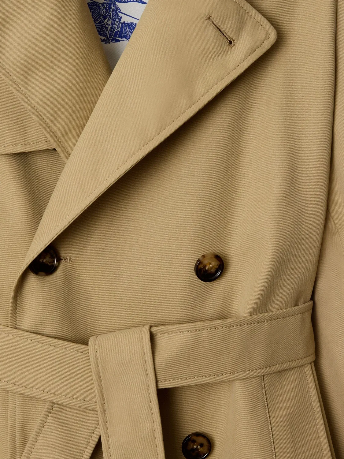 Тренч-куртка из смес cotton Burberry, нейтральный — фото 2