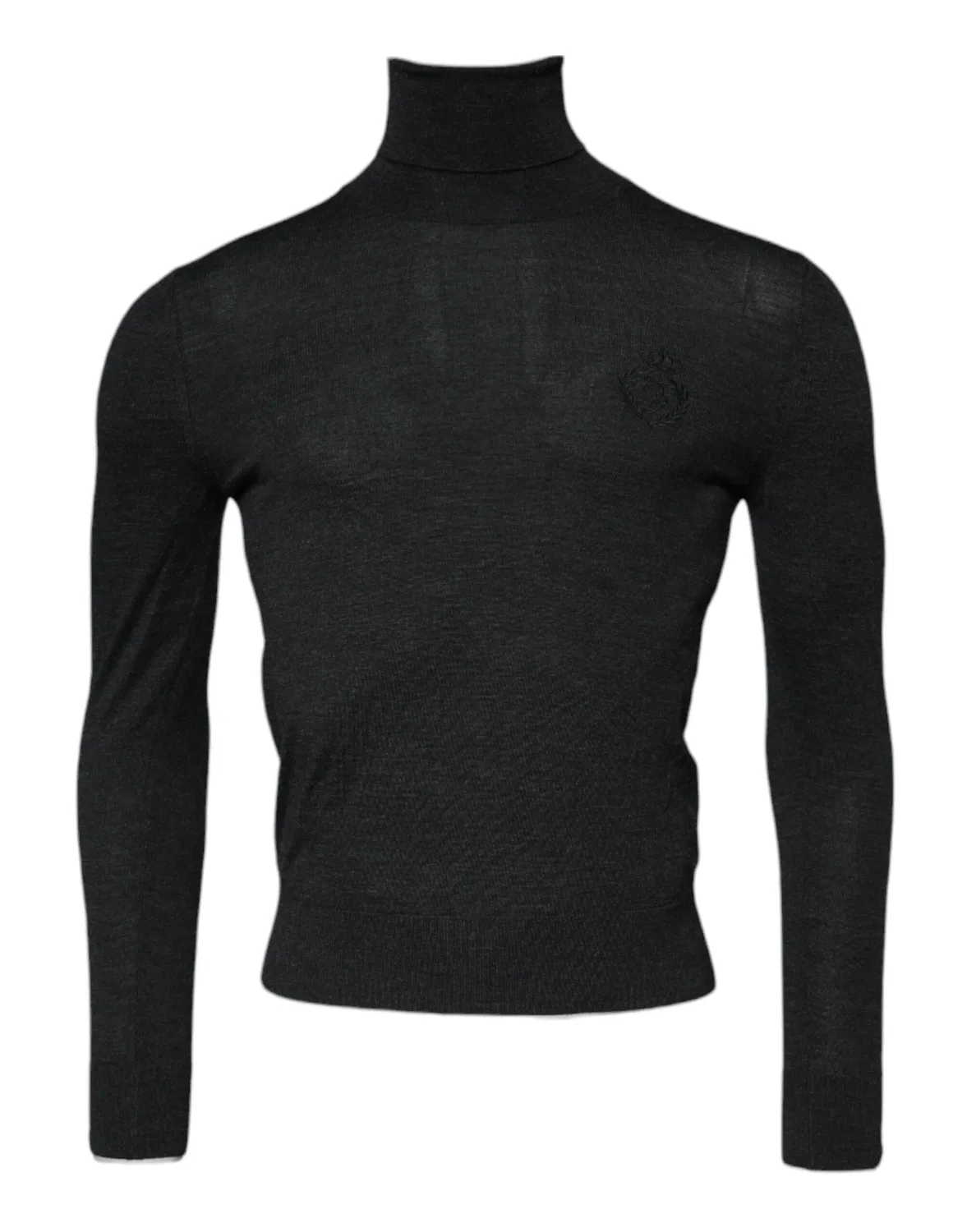 Мужской пуловер с высоким воротом из шерсти Turtleneck Dolce & Gabbana, Black