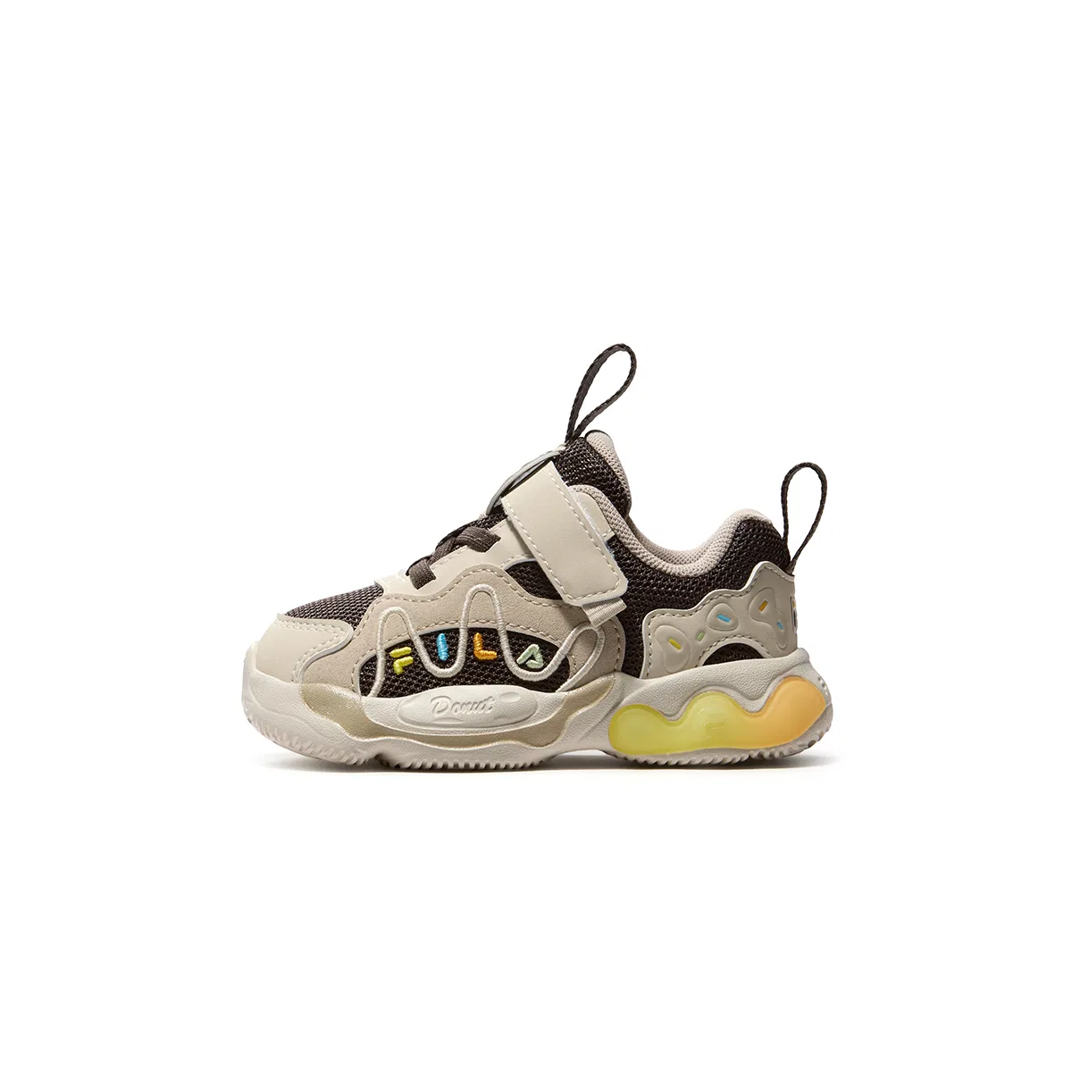 Детские кроссовки для малышей с принтом Training Shoes Baby FILA KIDS, Fern Brown/Almond Milk