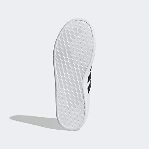 Детские кроссовки для мальчиков с закрытым носком Grand Court Adidas, White White Black Pure White — фото 4