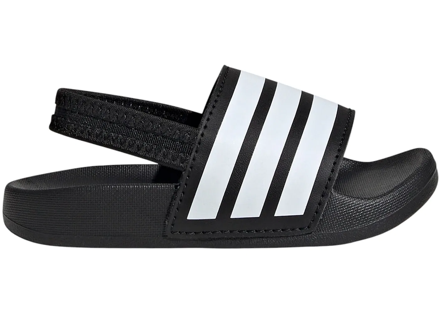 Детские сандалии-слайды с ремешком Adidas Adilette Estrap, Core Black/Cloud White/Core Black