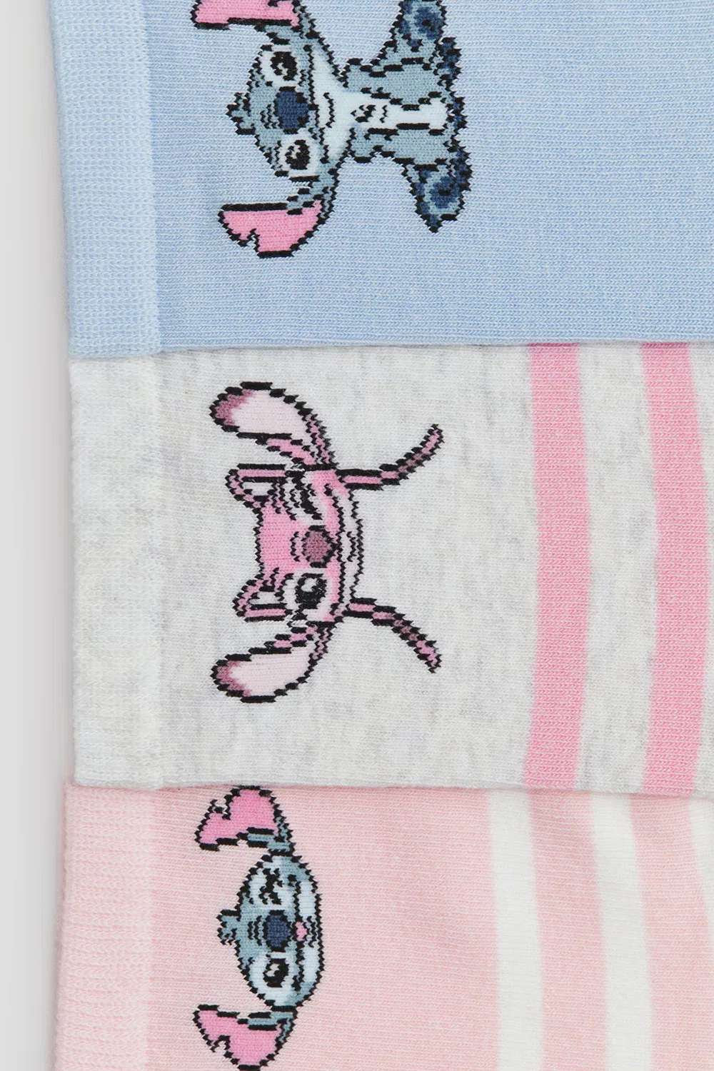 Набор из 5 носков с рисунком H&M, Hellrosa/Lilo & Stitch — фото 3