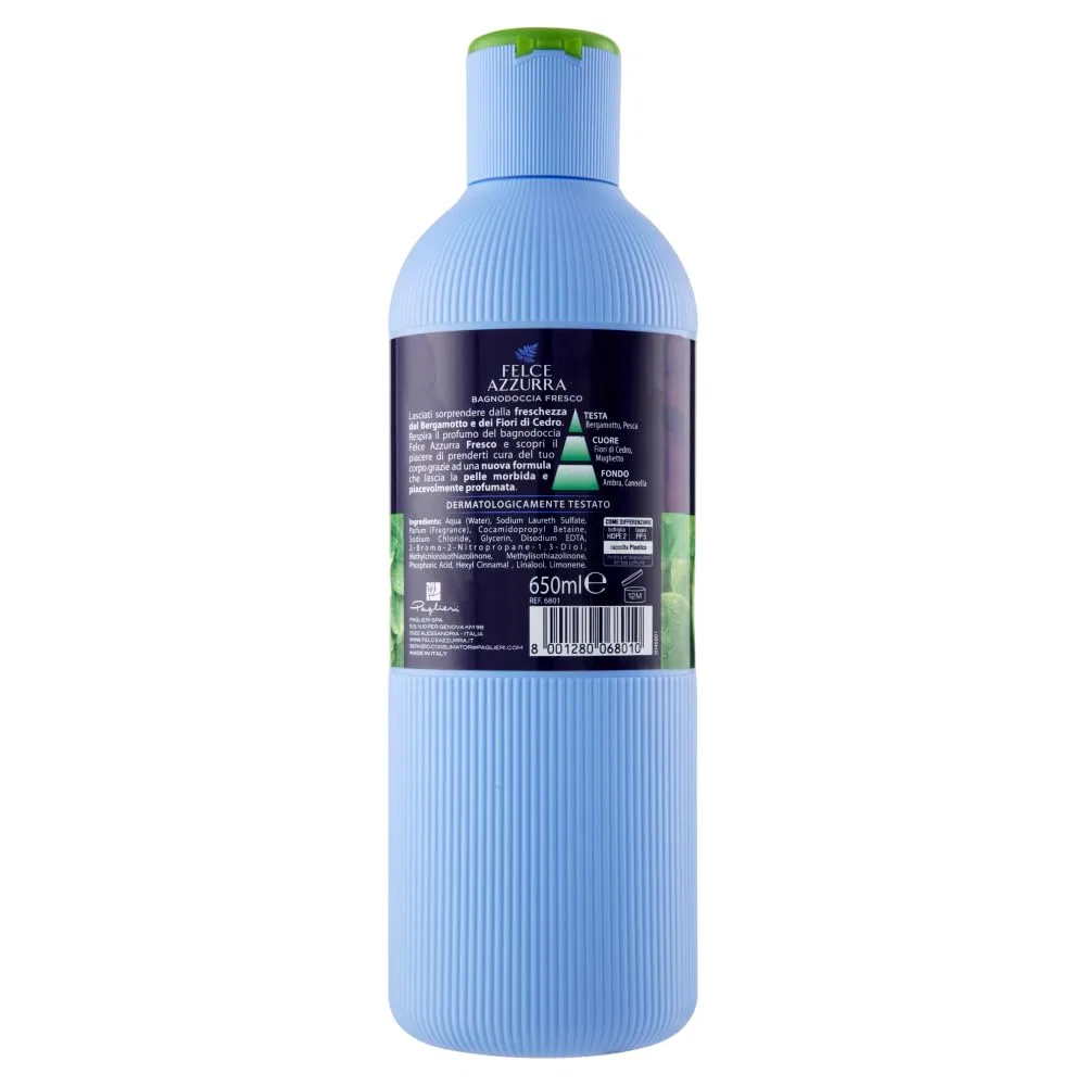 Гель для душа Beni Culinari Bergamot and Cedar Blossoms, 650 мл, набор 12 шт