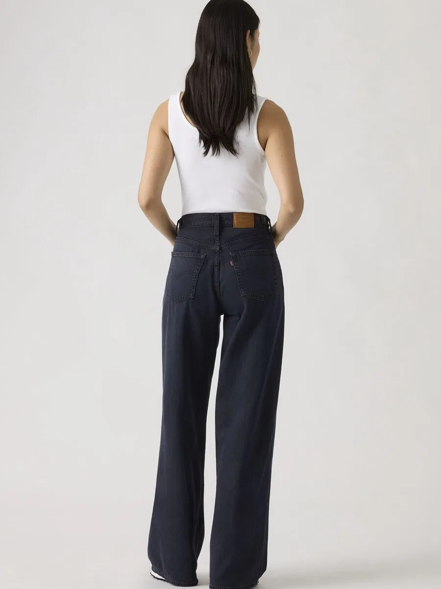 Джинсы LEVI'S Wide leg Jeans 'CINCH WIDE LEG' черного цвета — фото 2