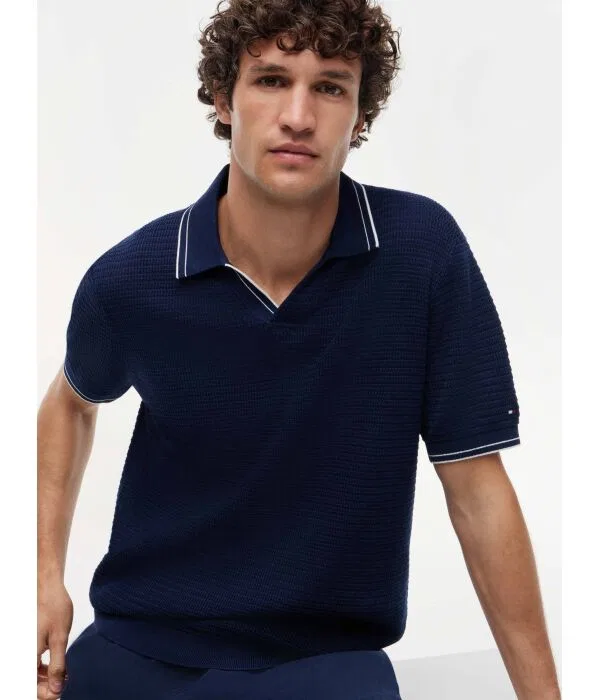 Мужское поло Regular Fit Tommy Hilfiger, Blu Marino — фото 4