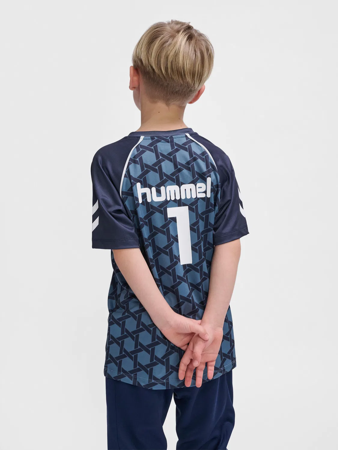 Детская футболка с принтом Hmlps Kinder Hummel, Dunkelblau — фото 3