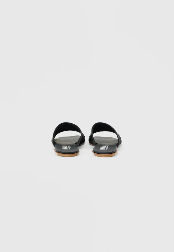Мюли с принтом Mm6 Maison Margiela Black, черный — фото 3