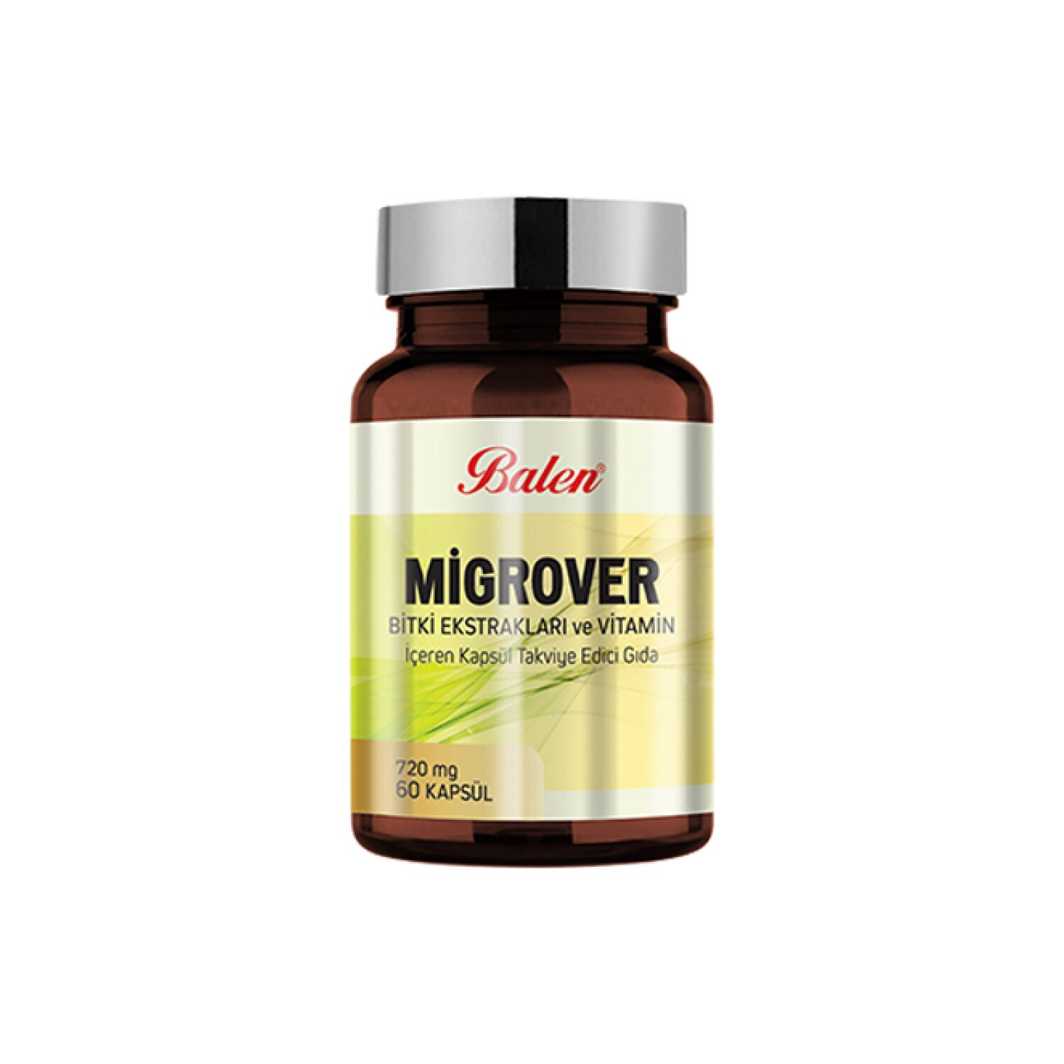 

Экстракты трав и витаминов Migrover 720 мг, 60 капсул