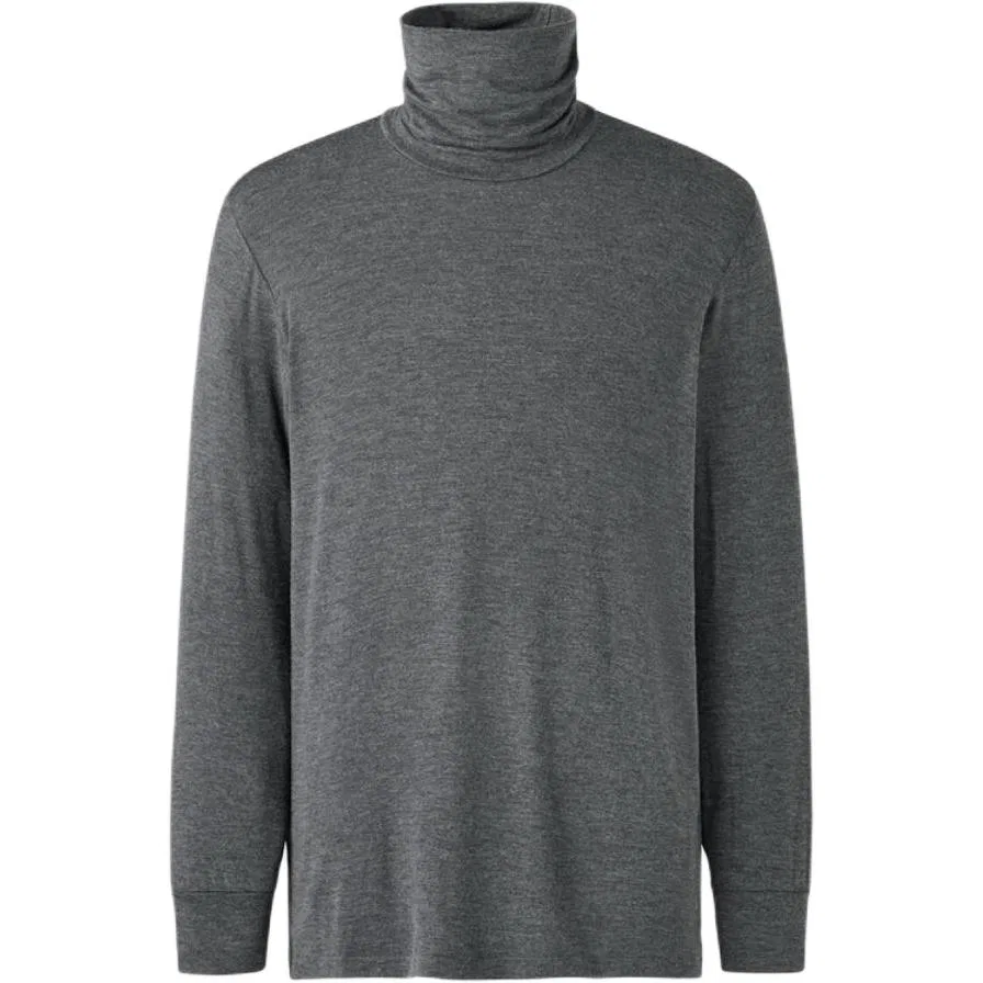 Мужская футболка с высоким воротом Asphalt Gray UNIQLO, Asphalt Gray