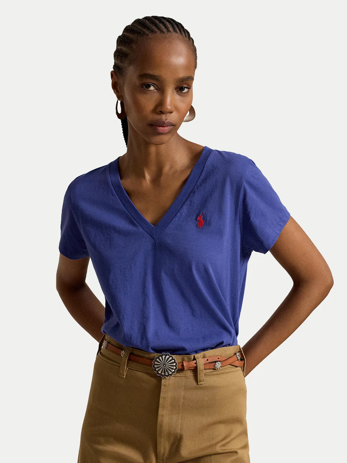 Женская футболка стандартного кроя Polo Ralph Lauren, синий