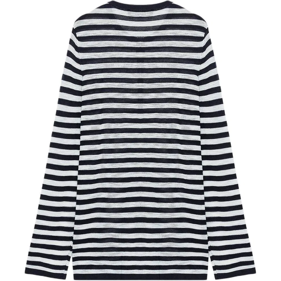 Женский свитер с принтом Sea Blue/White ZARA, Морской Синий/Белый — фото 3