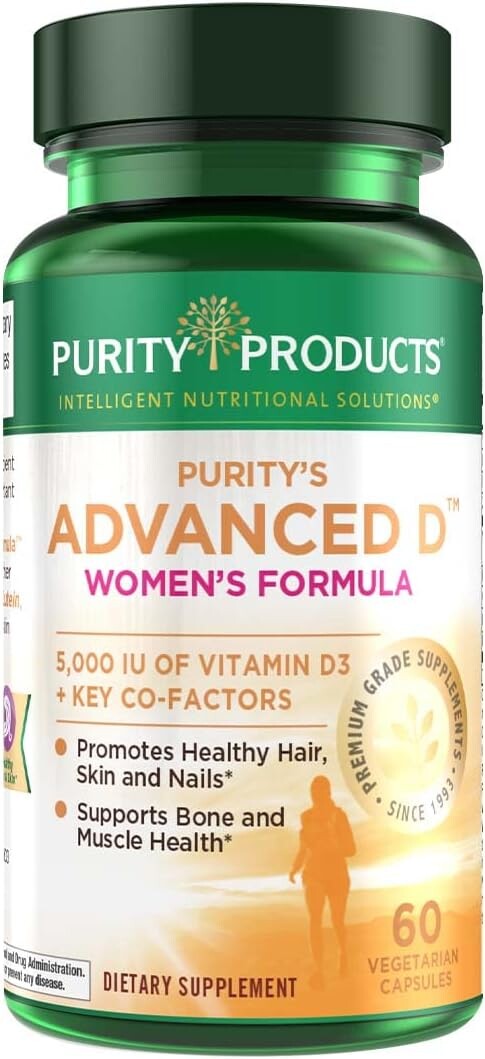 

Purity Products Усовершенствованная женская формула витамина D от Dr. Cannell, 60 вегетарианских капсул