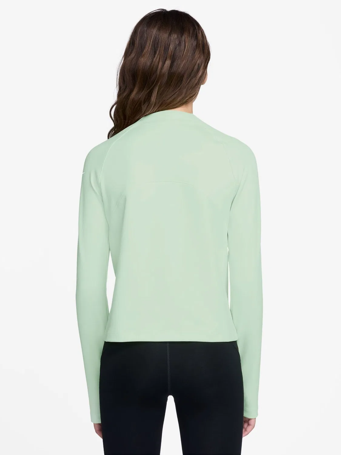 Футболка с длинным рукавом Nike Pro Dri-FIT Half-Zip, Barely Green — фото 2