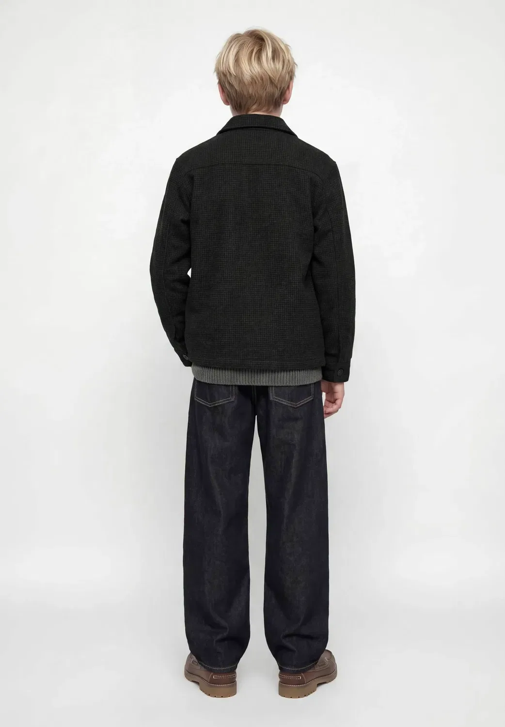 Рубашка-Куртка для мальчиков - летняя куртка Jack & Jones Junior, Black — фото 3