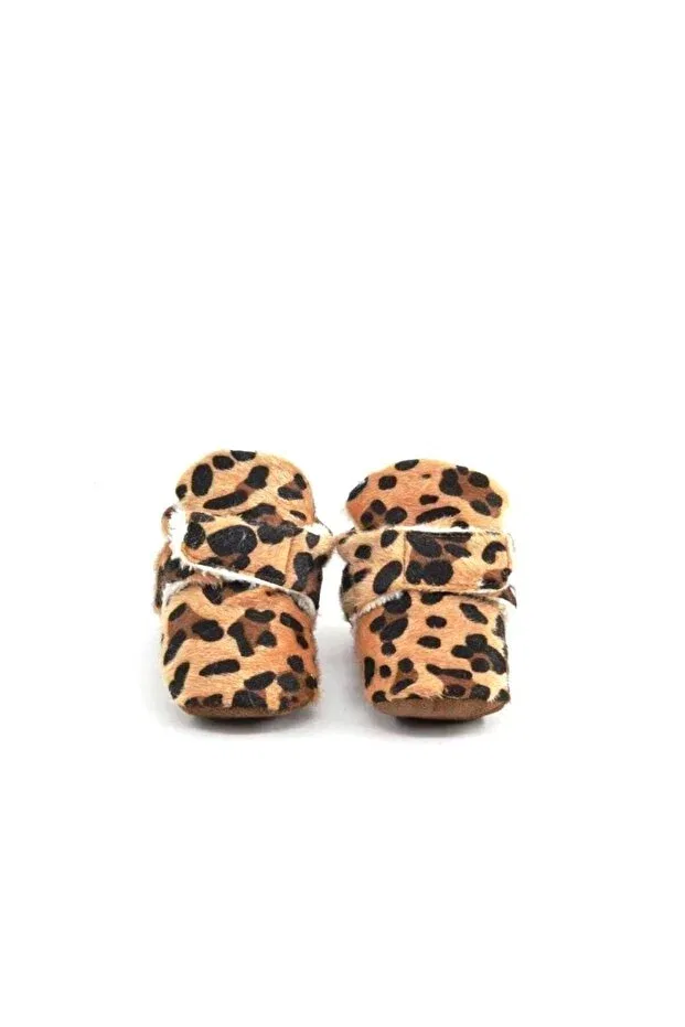 Детские тапочки для новорожденных с принтом Babytor, Leopard — фото 4