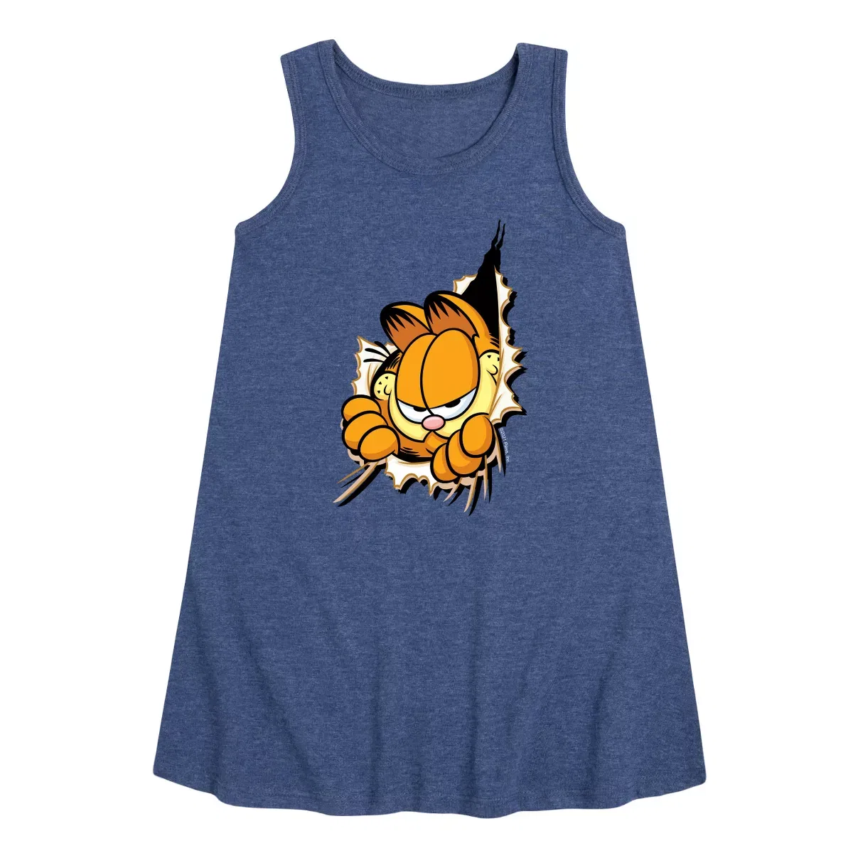 Детское платье-трапеция без рукавов Garfield Garfield, Heather Navy