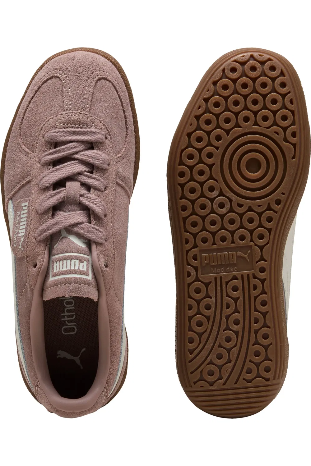 Детские кроссовки низкие с T-носком Palermo PUMA, бежевый — фото 4