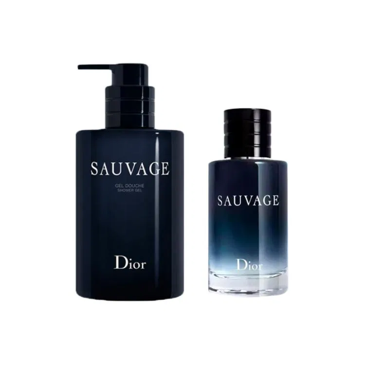 Мужской набор для душа и парфюма Wild Fragrance Shower Gel + Wild Heart Eau De Parfum, DIOR, Black