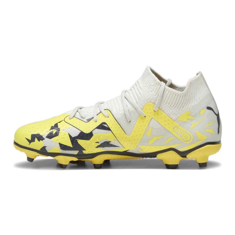 Детские футбольные бутсы FUZIONFIT360 Future Match Fg/Ag Jr PUMA, Gray Asphalt Yellow Blaze — фото 4