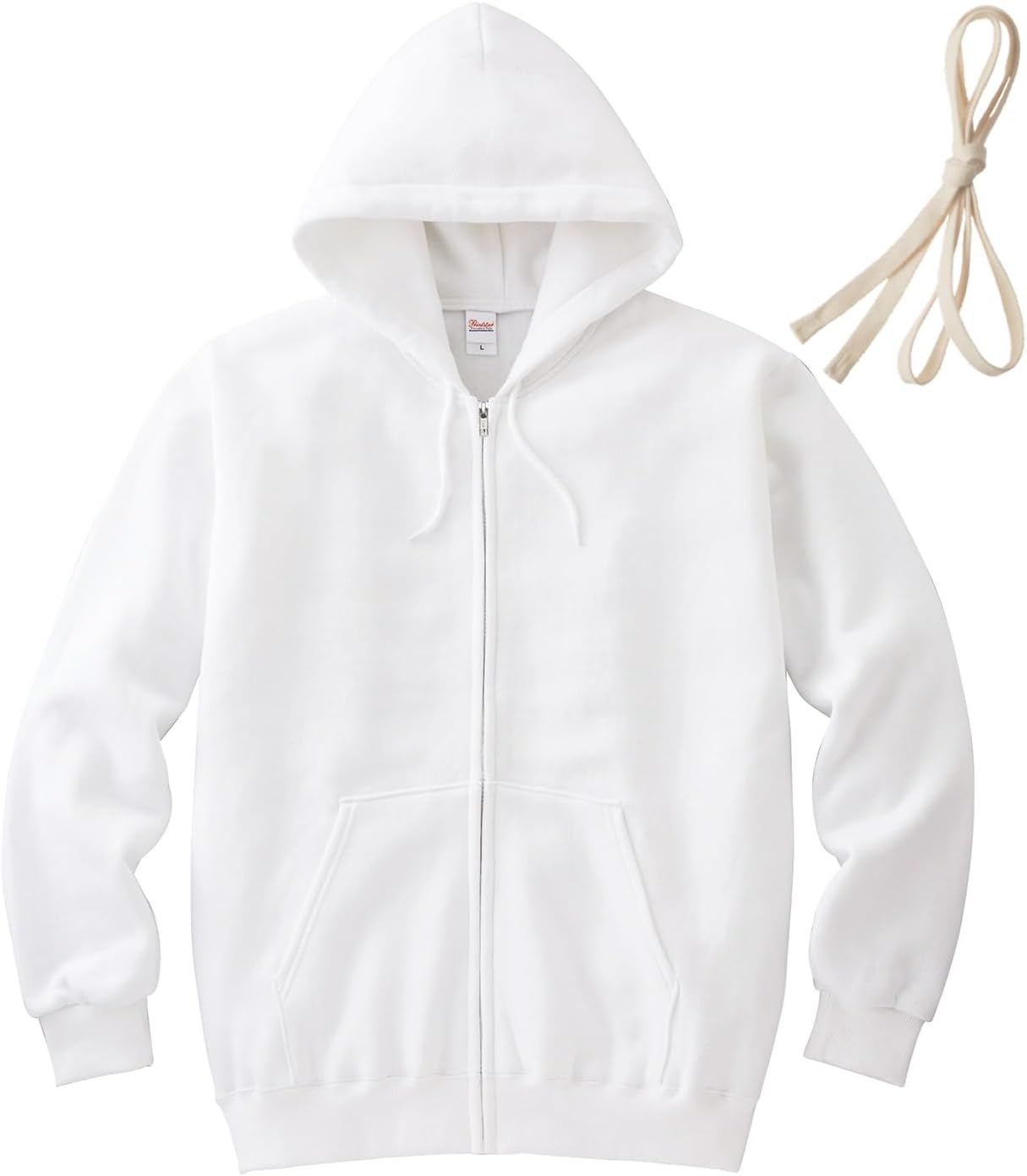 

Мужская толстовка Printstar 00217-MLZ, 8,4 унции, на флисовой подкладке, на молнии, легкая, с полной застежкой-молнией, белый