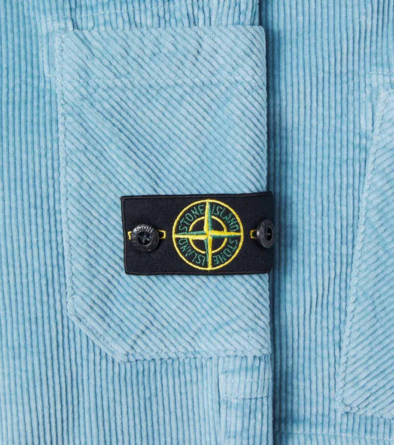 Карго-брюки из смесового хлопка в рубчик Stone Island Junior, синий — фото 3