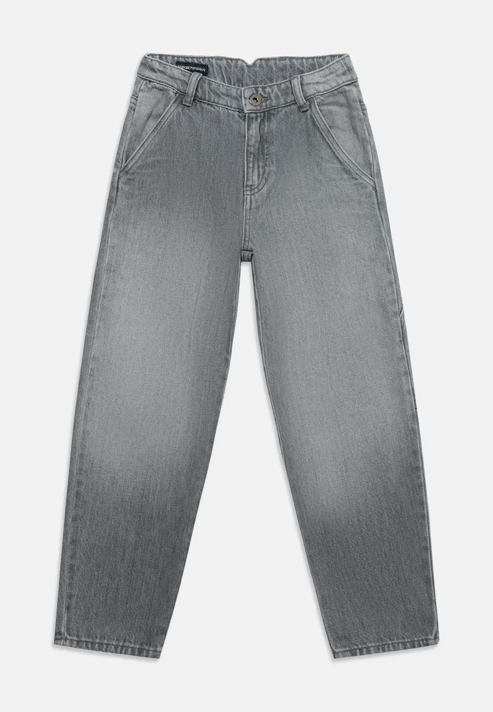 Джинсы унисекс с карманами, зауженный крой Emporio Armani, Denim Gray
