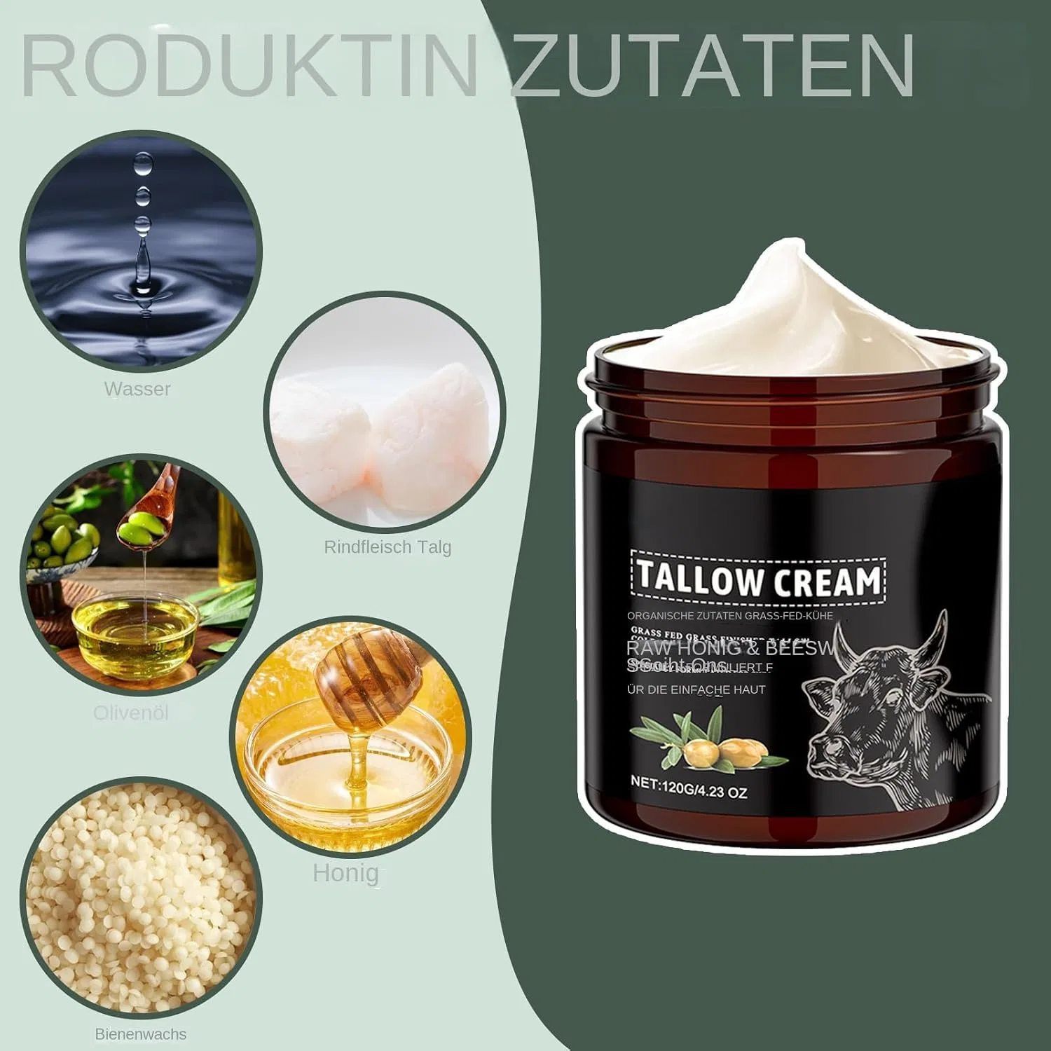 Generisch Натуральный увлажняющий бальзам для тела Face Cream, 120 г — фото 3
