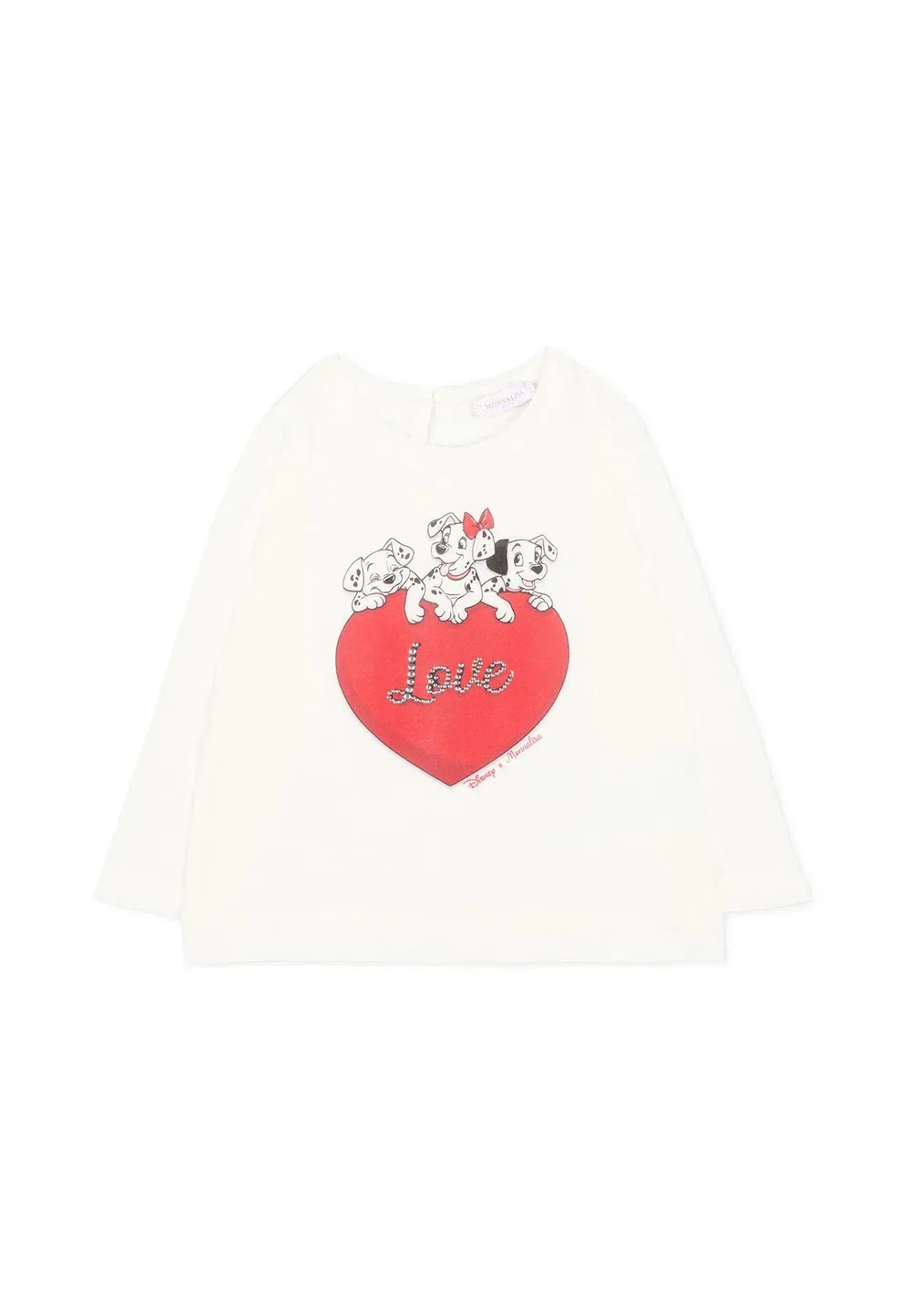 Футболка - топ с длинными рукавами Moschino, Ivory