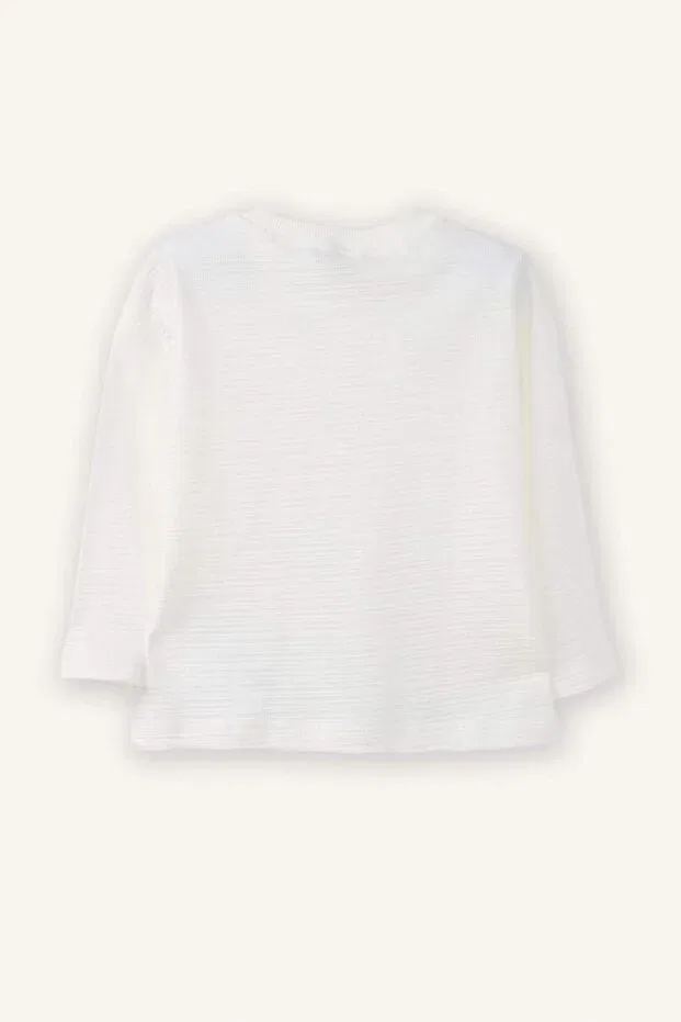 Детская футболка для мальчиков с длинным рукавом Defacto, White Wt32 — фото 3