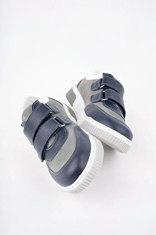 Детские туфли для девочек без каблука Ortobella, Navy Blue — фото 3
