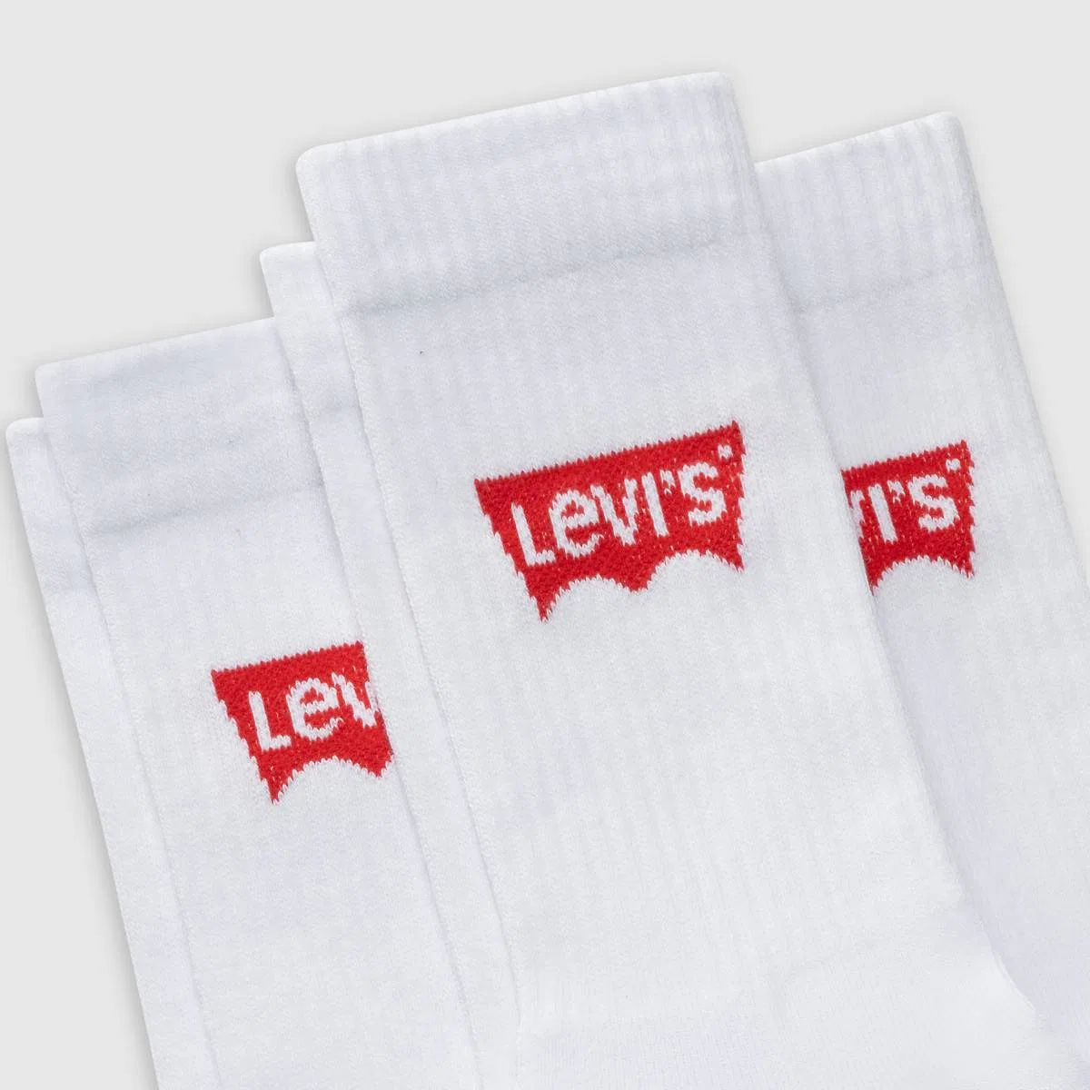 Обычные носки (3 шт.) Levi's, White — фото 3