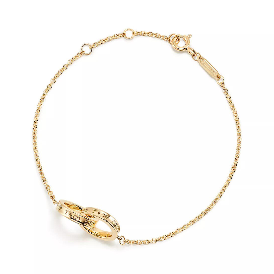 

Браслет Tiffany & Co. Tiffany 1837 Interlocking Circles Chain, золото