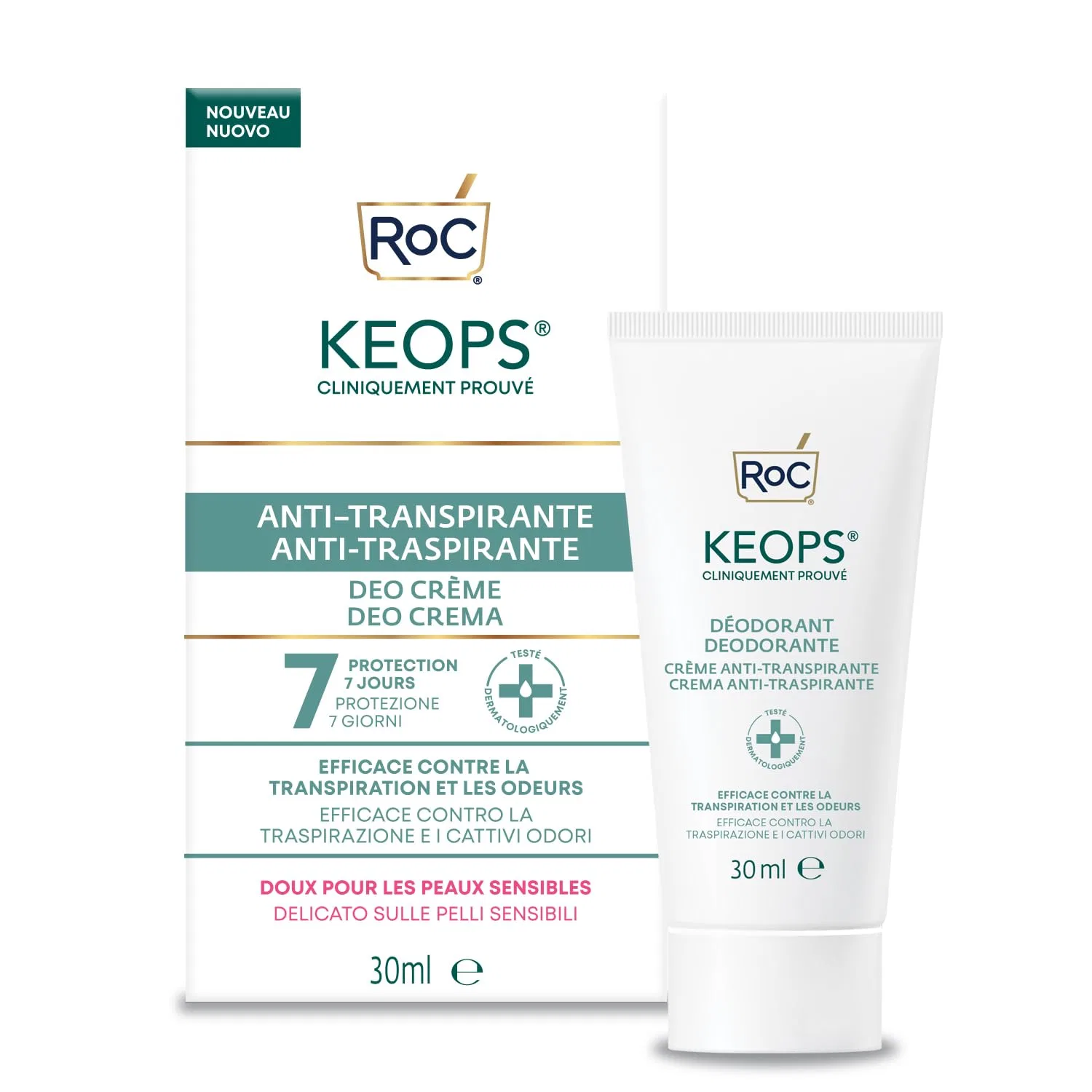 Крем-дезодорант Keops, RoC, 30 мл
