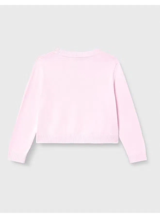 Свитшот с принтом Youth graphic pullover Calvin Klein Jeans, розовый — фото 3