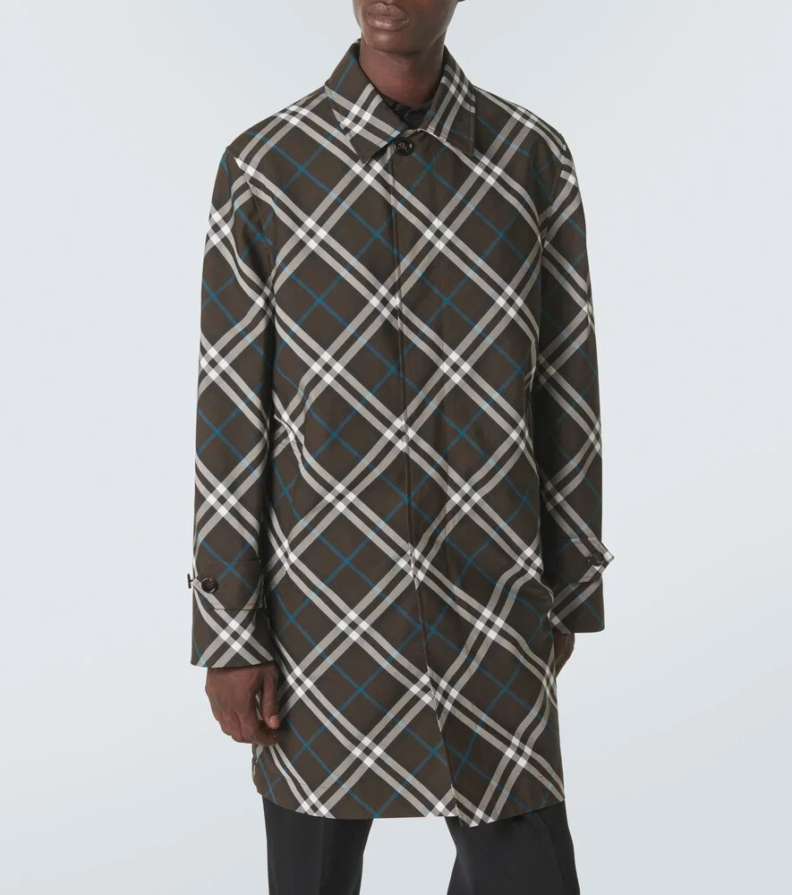 Дождевик Burberry в клетку Burberry, мультиколор — фото 3