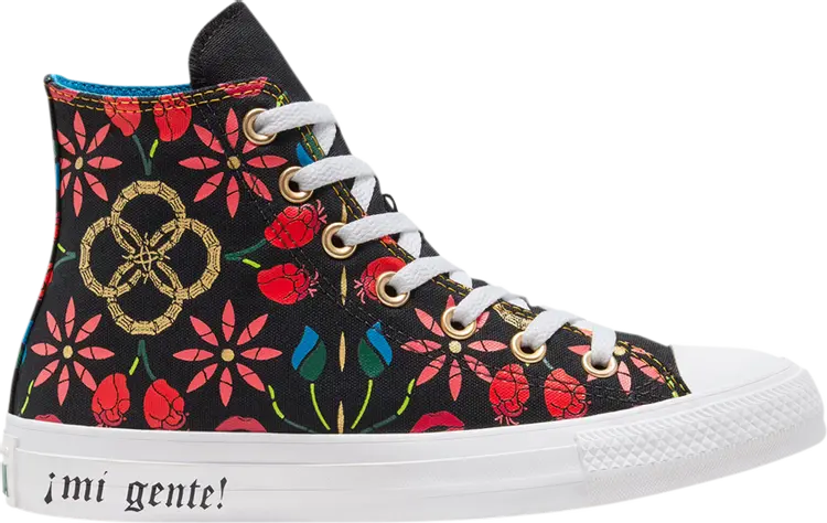 

Кроссовки Converse Chuck Taylor All Star High Mi Gente Capsule - Floral Otomi Print, черный